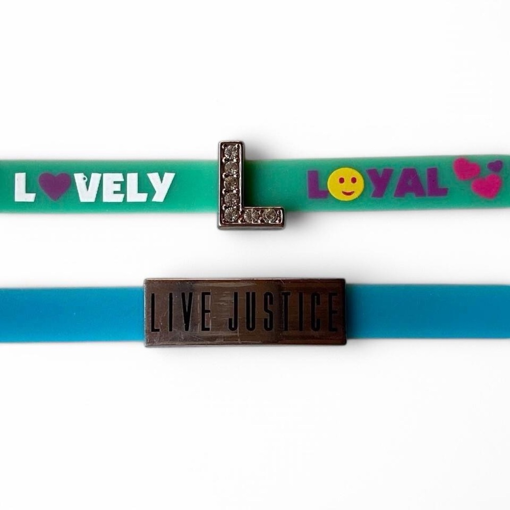 Justice Kids' Green and Blue Bracelets